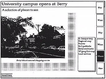 Figure 2: University campus opens at Berry - places to see