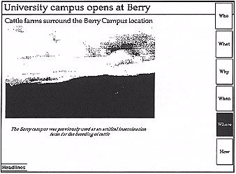 Figure 3: University campus opens at Berry - cattle farms surround the location